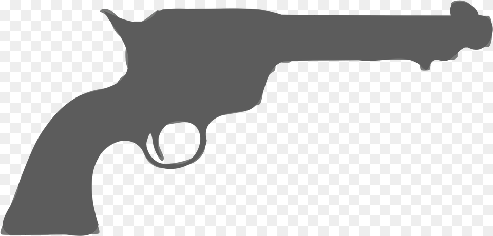 Silhouette Arme 06 Clip Arts Revolver Silhouette, Firearm, Gun, Handgun, Weapon Free Png Download