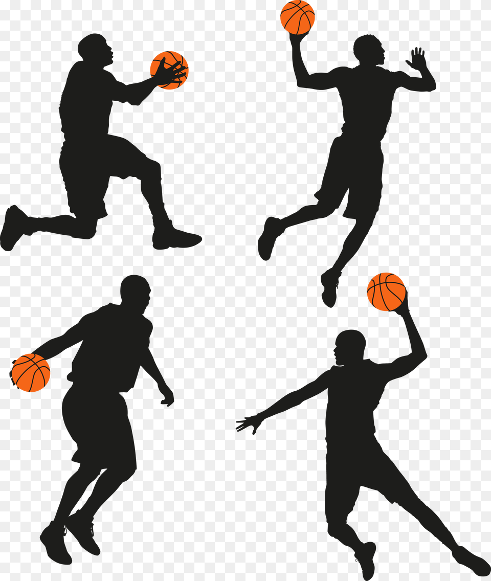 Silhouette At Getdrawings Com Printable Basketball Awards Certificates, Adult, Person, Man, Male Free Png Download