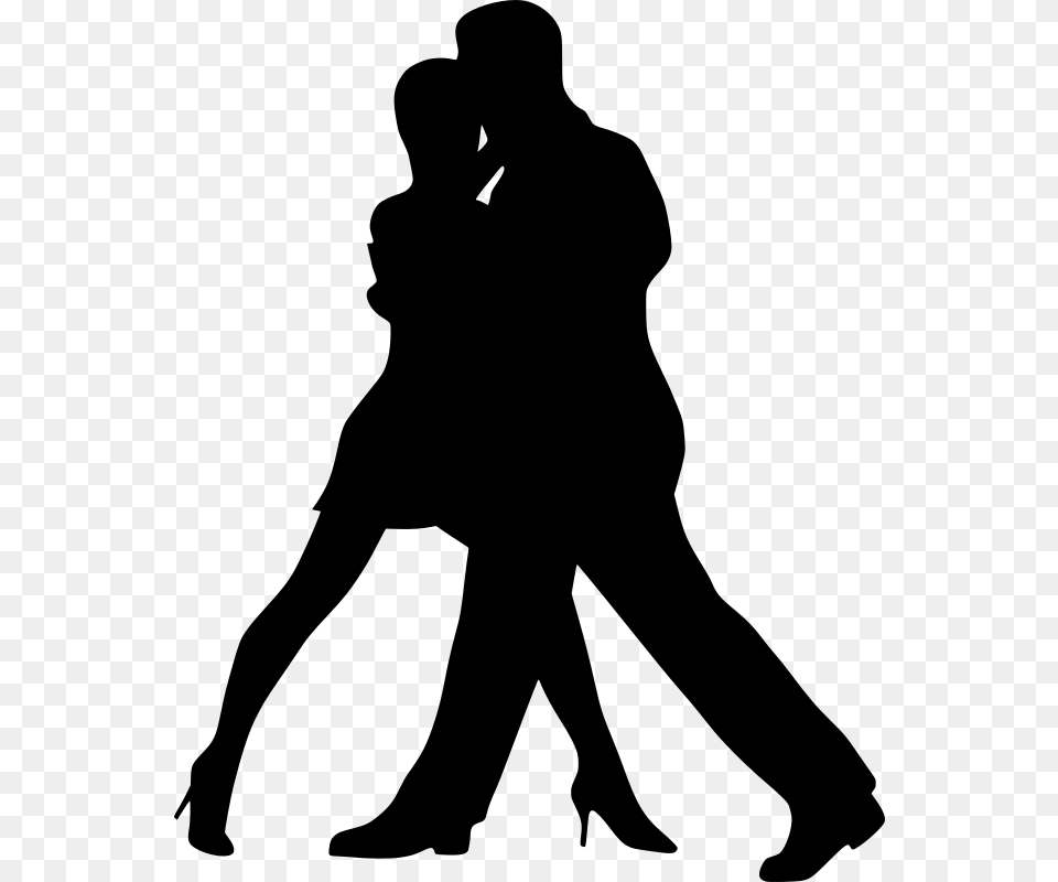 Silhouette Ballroom Dance Partner Dance Clip Art Couple Dancing Silhouette Transparent, Gray Png