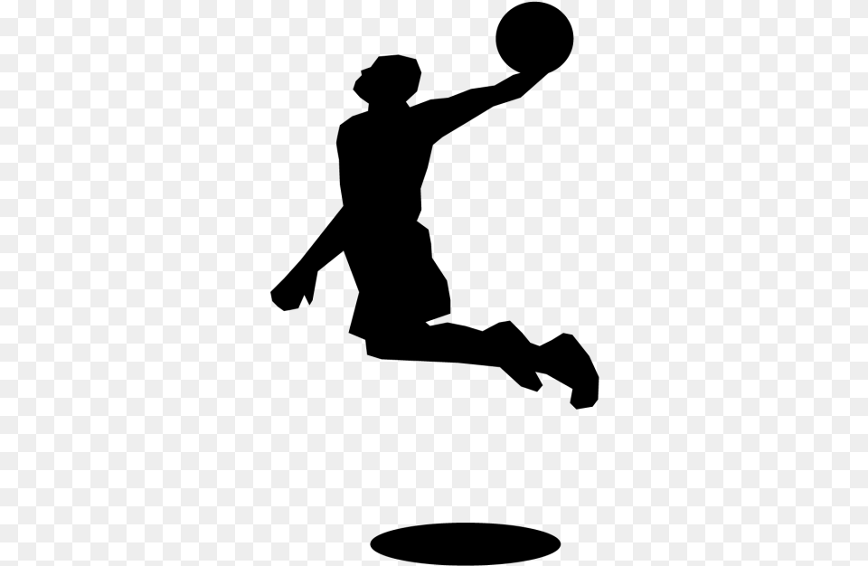 Silhouette Basketball Sport Ball Game, Gray Free Transparent Png