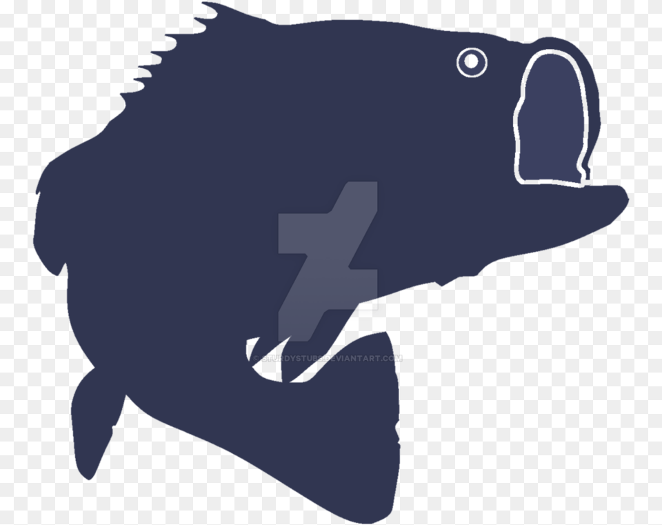 Silhouette Bass Fishing Clip Art, Baby, Person, Animal, Sea Life Free Png Download