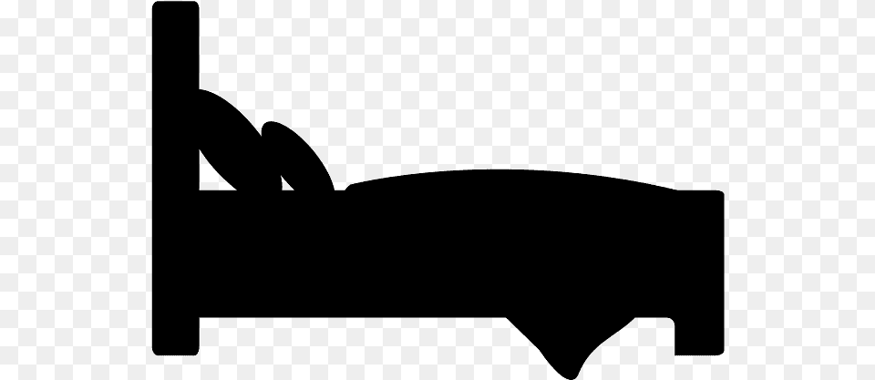Silhouette Bed, Gray Png Image