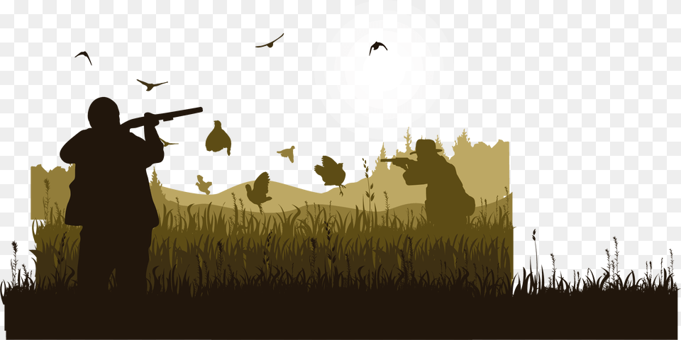 Silhouette Bird Hunting Hunting Vector, Photography, Adult, Person, Man Png