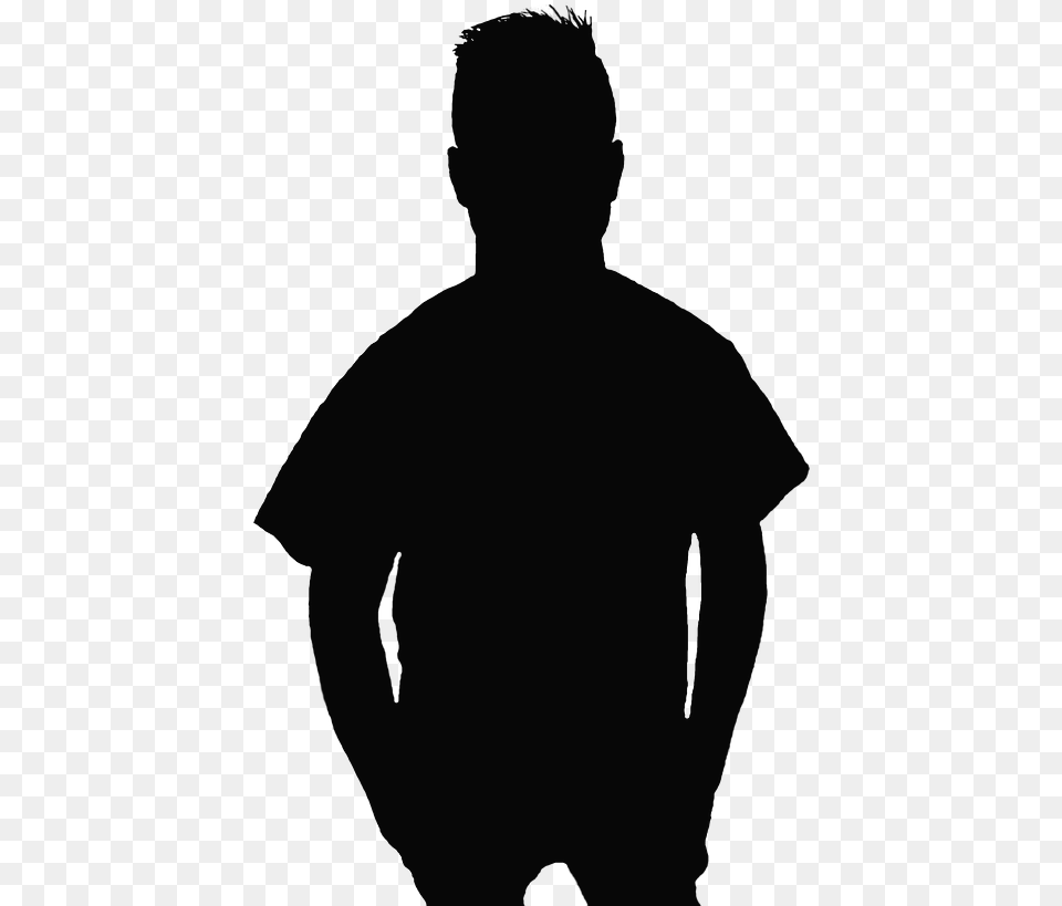 Silhouette Black Boy Silhouette, Adult, Person, Man, Male Free Transparent Png