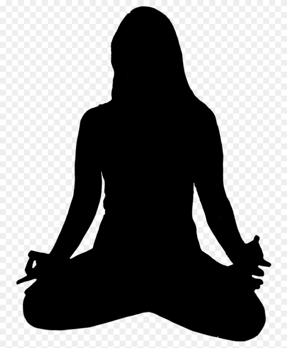 Silhouette Black People Woman Yoga Op Courtesy Yoga Pose Clipart Female, Person, Fitness, Sport, Working Out Free Transparent Png