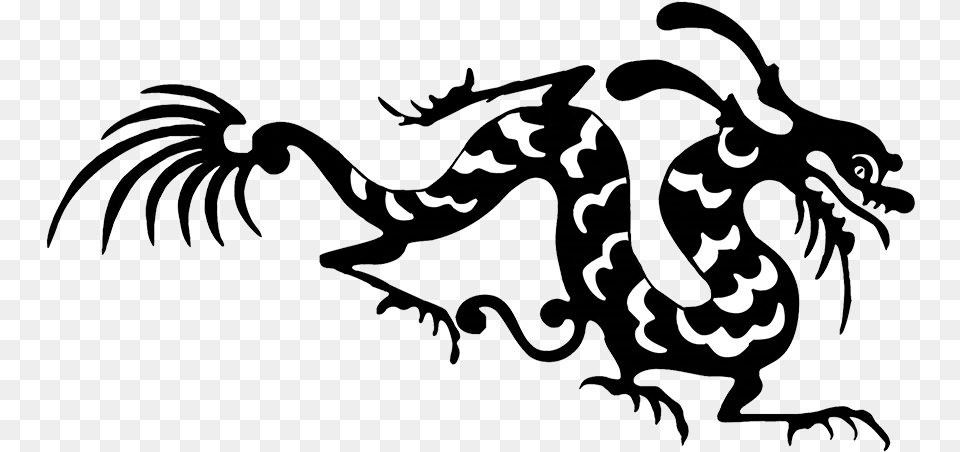 Silhouette Black White Chinese Dragon Archival Resources Of Republican China In North America, Baby, Person, Face, Head Free Transparent Png