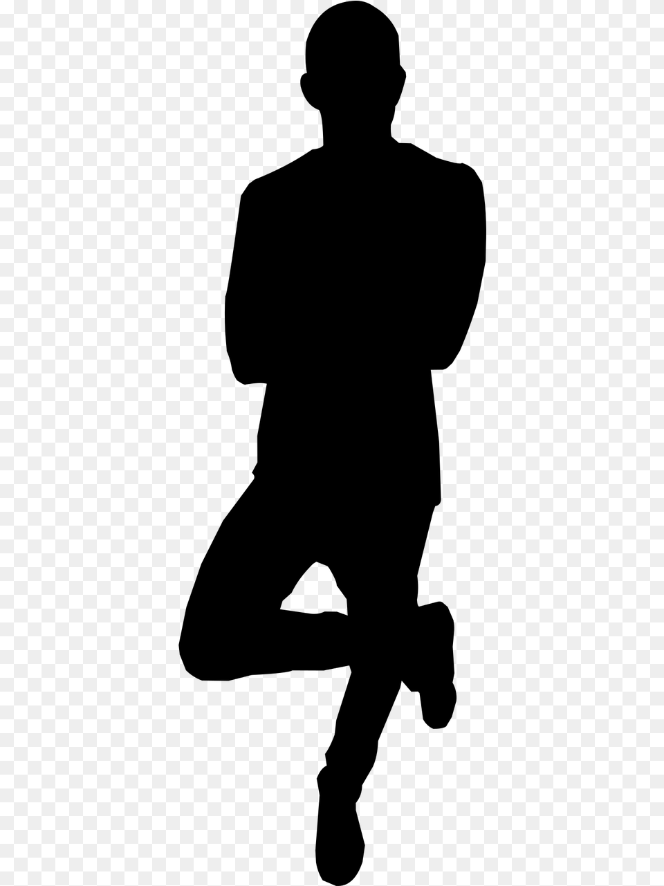 Silhouette Body Casual Picture Silhouette Scale Figure, Gray Free Transparent Png