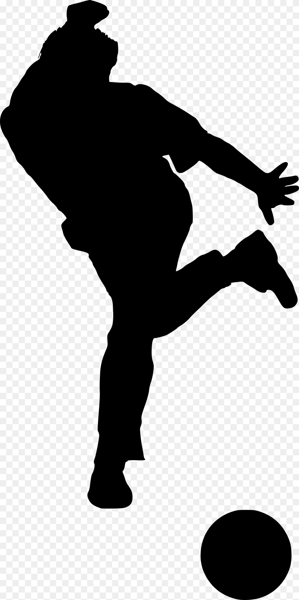 Silhouette Bowling, Gray Free Png