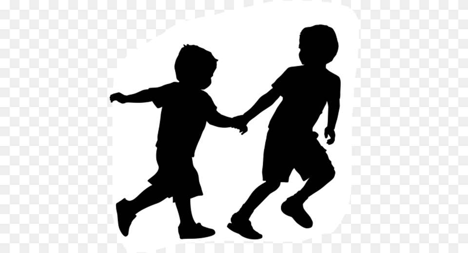 Silhouette Boys Kids Children Freetoedit, Body Part, Person, Hand, Male Free Png Download