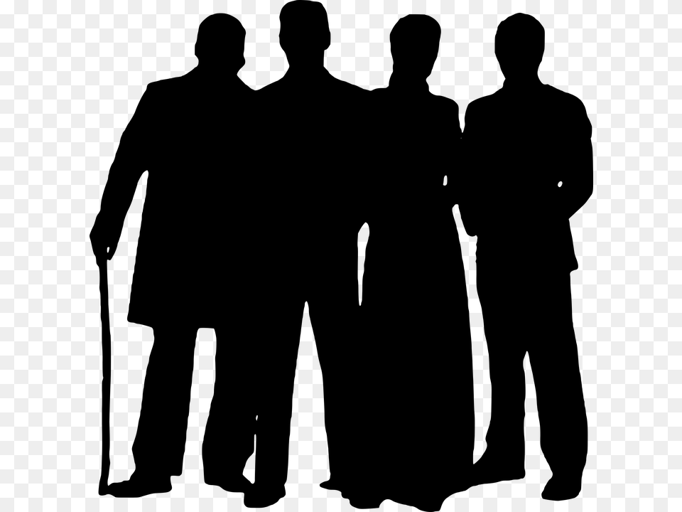 Silhouette Business Team People Group Corporate Silueta Grupo De Personas, Gray Free Transparent Png