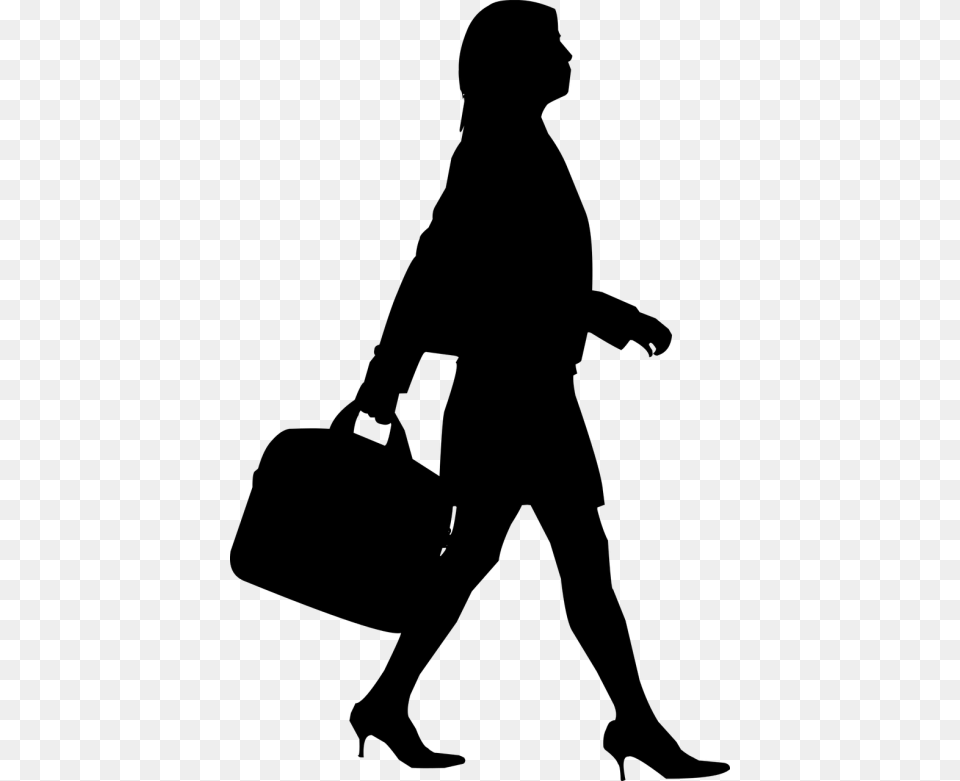 Silhouette Business Woman Vector Graphic On Business Women Silhouette, Gray Free Transparent Png