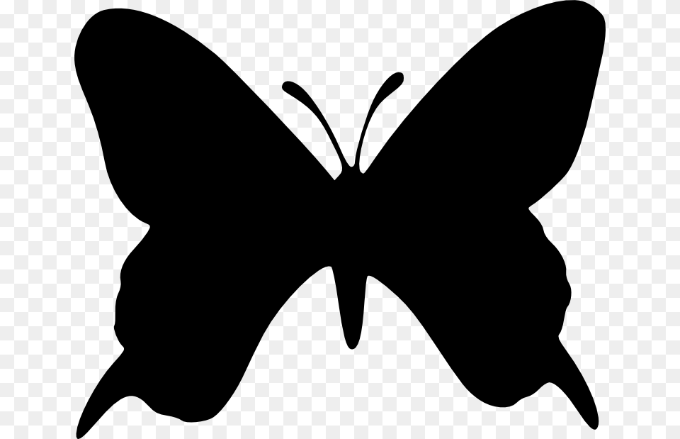 Silhouette Butterfly Stencil, Person Free Transparent Png