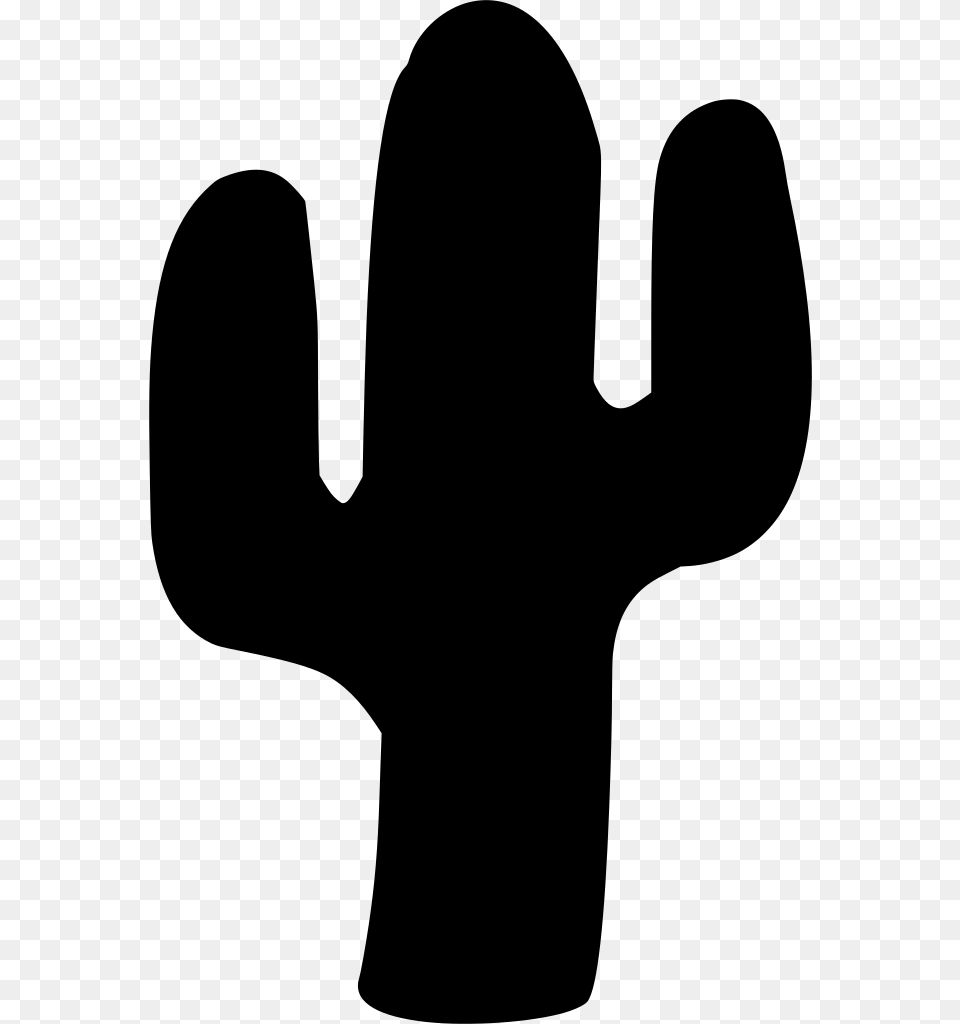 Silhouette Cactus Svg Gray Free Transparent Png
