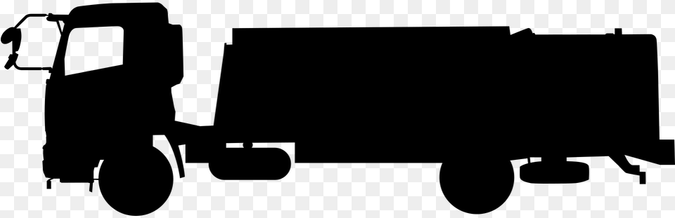 Silhouette Camion Transport Truck Load Traffic Truck Silhouette, Gray Png
