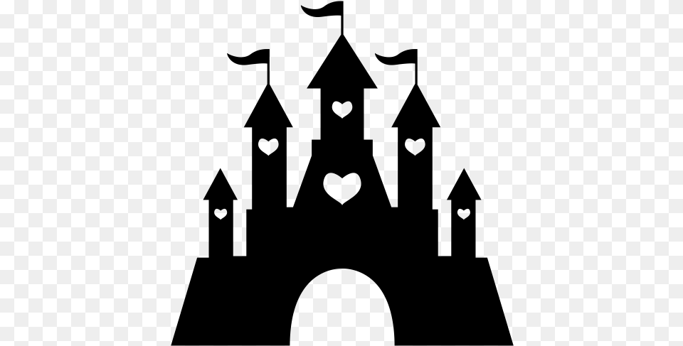 Silhouette Castle Disney Princess Clip Art Disney Castle Silhouette, Gray Png Image
