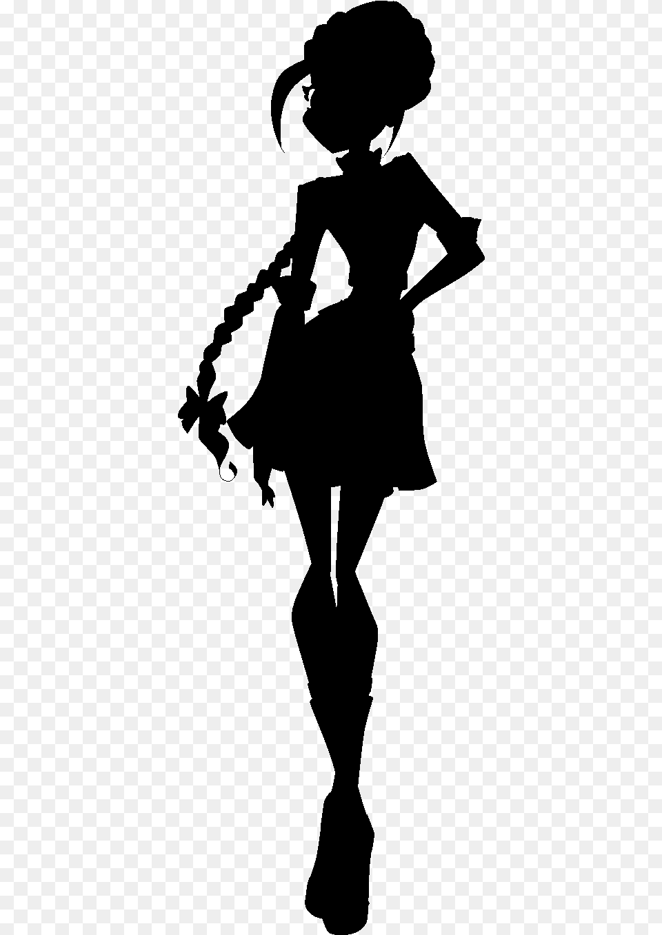 Silhouette Character Shoe Illustration Fiction Illustration, Gray Png Image