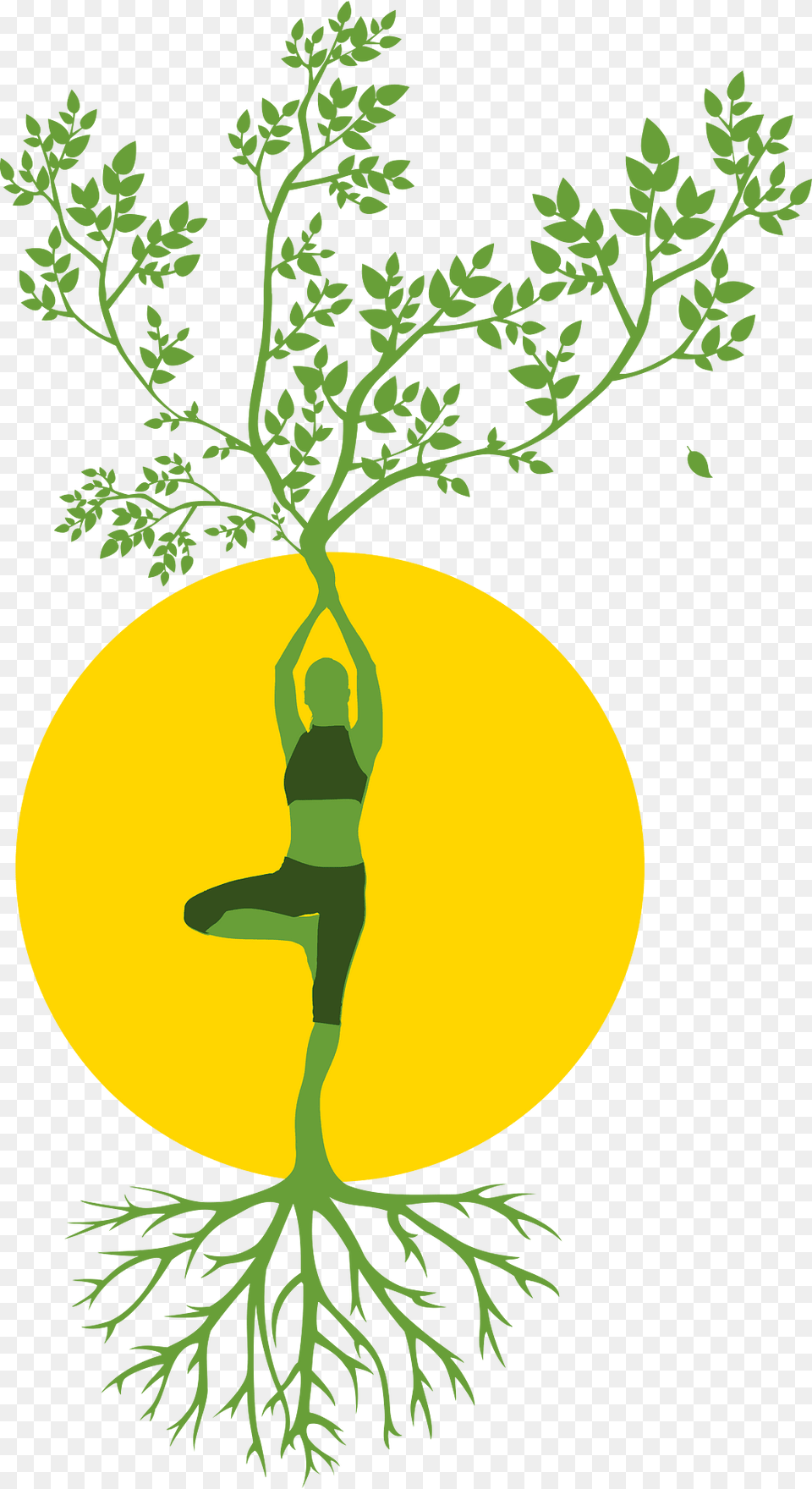 Silhouette Clipart, Person, Plant, Fitness, Sport Png