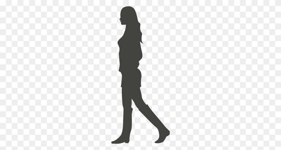 Silhouette Clipart, Person, Walking, Head, Face Png Image