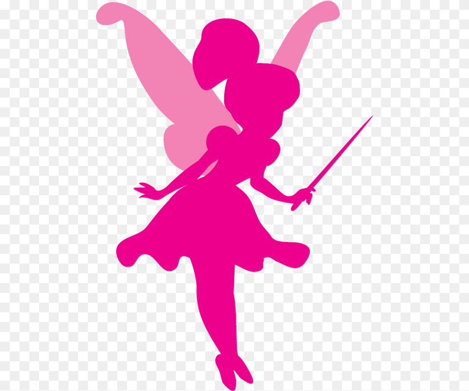 Silhouette Clipart Fairy Cute Fairy Silhouette, Baby, Person, Cupid, Dancing Free Png Download