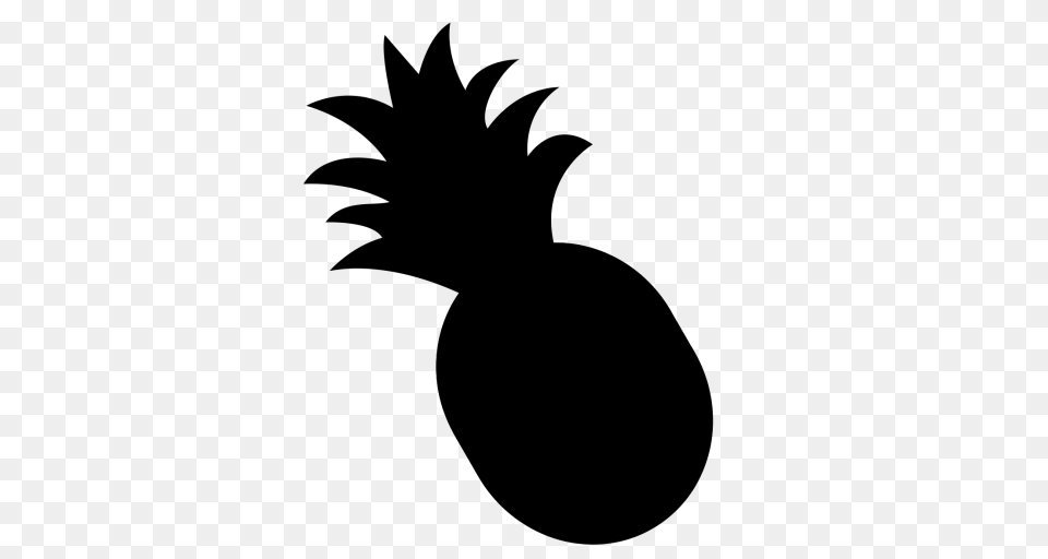 Silhouette Clipart Pineapple, Food, Fruit, Plant, Produce Free Transparent Png