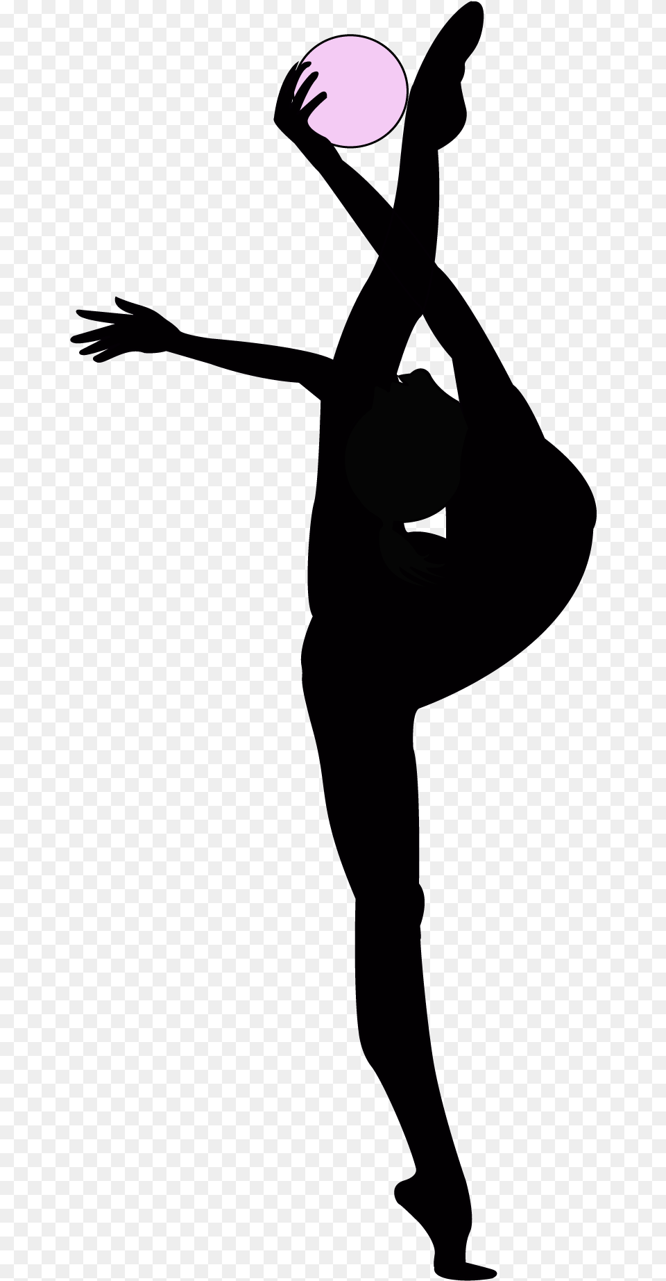 Silhouette Clipart Rhythmic Gymnastics Gymnastic, Dancing, Leisure Activities, Lighting, Person Free Png Download