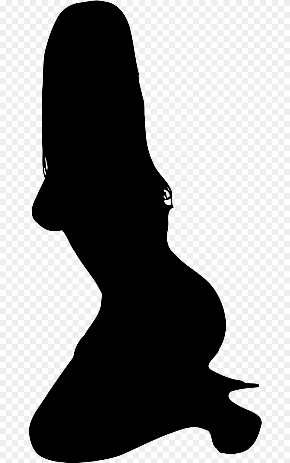 Silhouette Computer Icons Woman Clip Art Clip Art, Gray Free Png