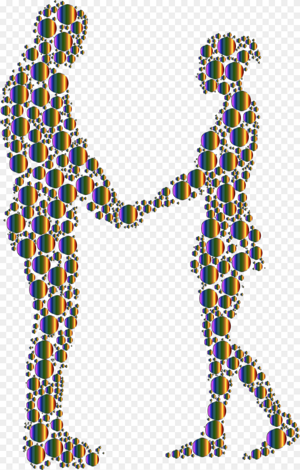 Silhouette Couple Holding Hands Clipart Download Couple Silhouette Holding Hands, Accessories, Jewelry, Necklace, Art Free Png