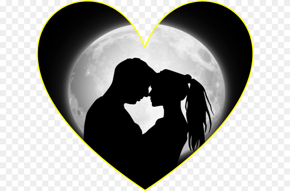 Silhouette Couple Image, Romantic, Person, Kissing, Adult Free Transparent Png