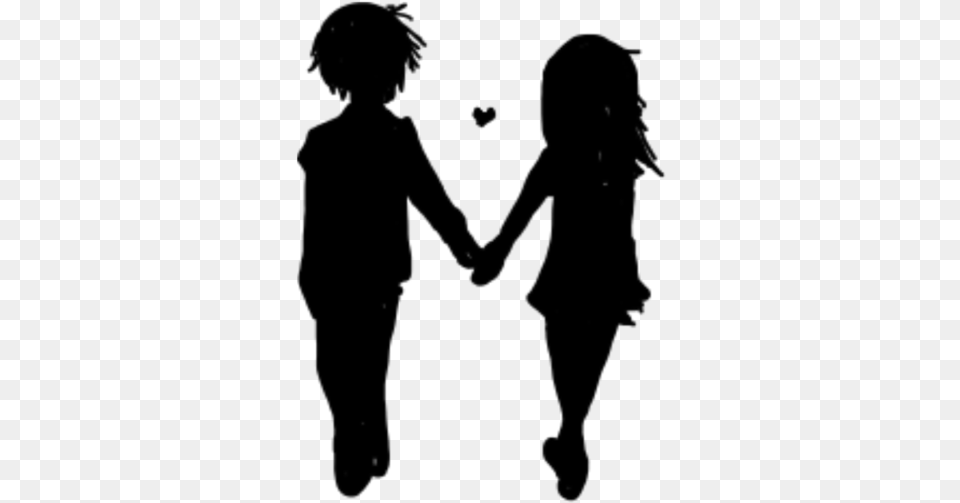 Silhouette Couple Walking Holdinghands Lutadora Muay Thai Silhueta, Gray Free Transparent Png