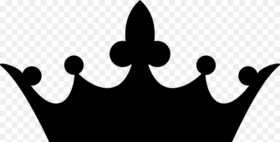 Silhouette Crown Clip Art, Gray Png Image