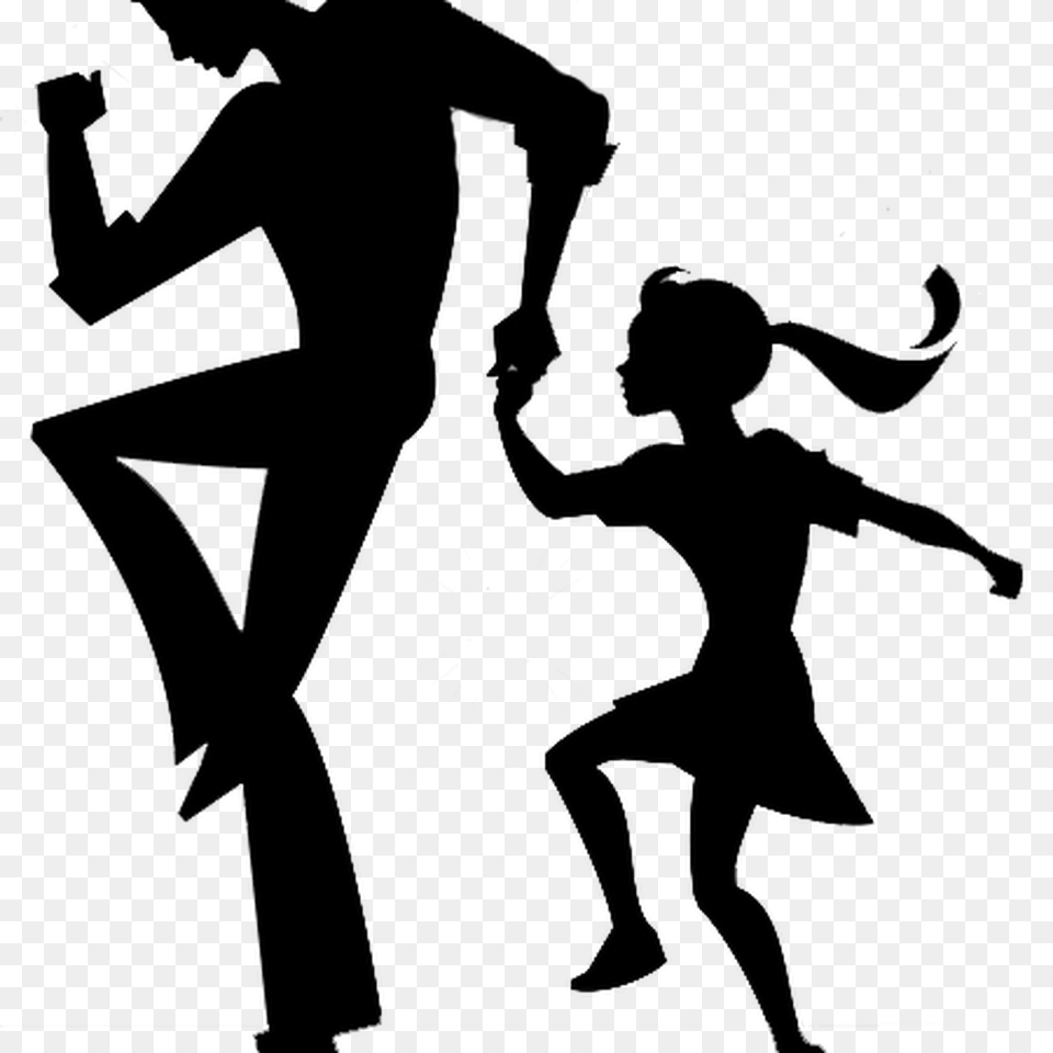 Silhouette Daddy Daughter Dance Clipart Silhouette Daddy Daughter Dance, Person, Dancing, Leisure Activities, Art Png