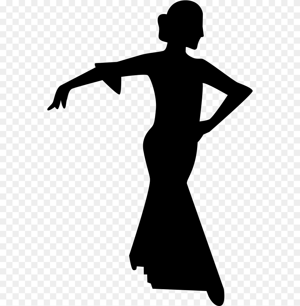 Silhouette Dancer Flamenco Dancing Female Dancer Silhouette, Leisure Activities, Person, Adult, Woman Png