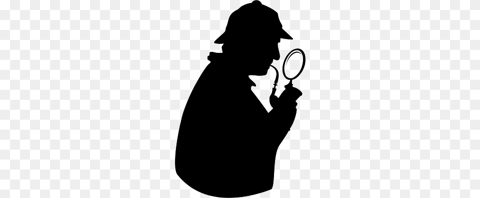 Silhouette De Sherlock Holmes, Person, Man, Male, Adult Png