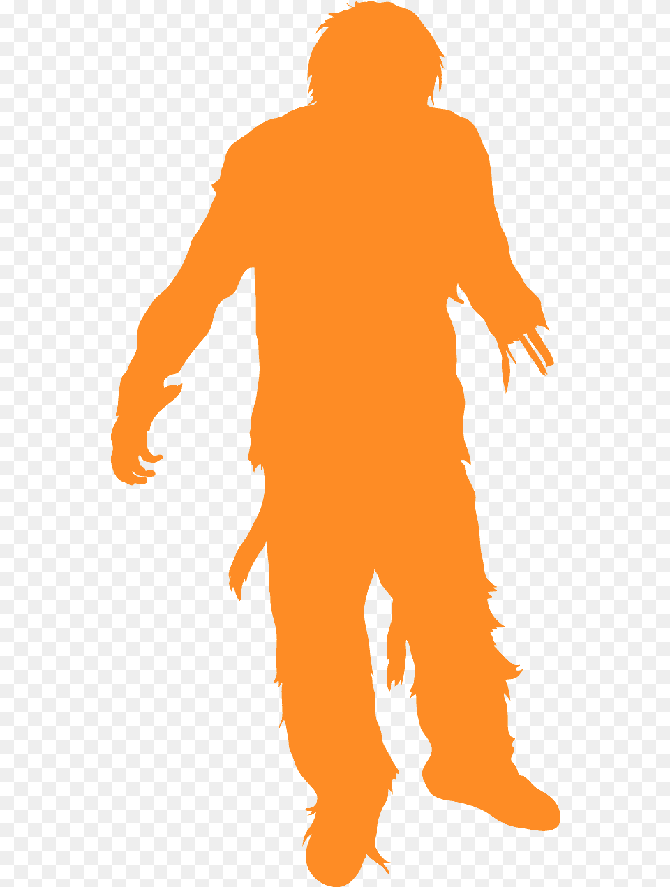 Silhouette De Zombie, Adult, Male, Man, Person Free Png