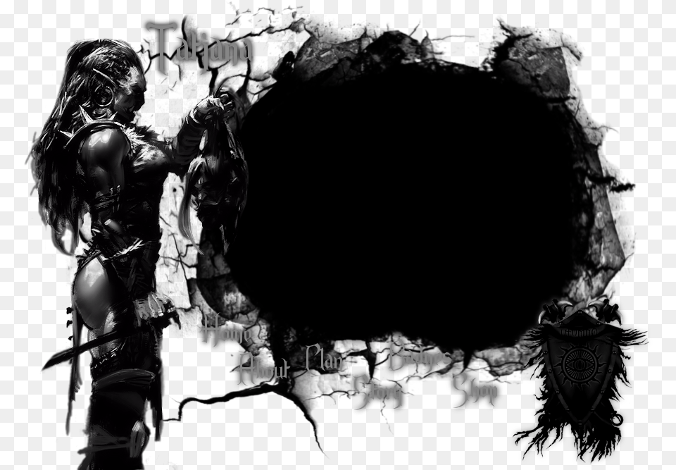 Silhouette Desktop Wallpaper Black White Orc Severed Head, Adult, Female, Person, Woman Free Png Download