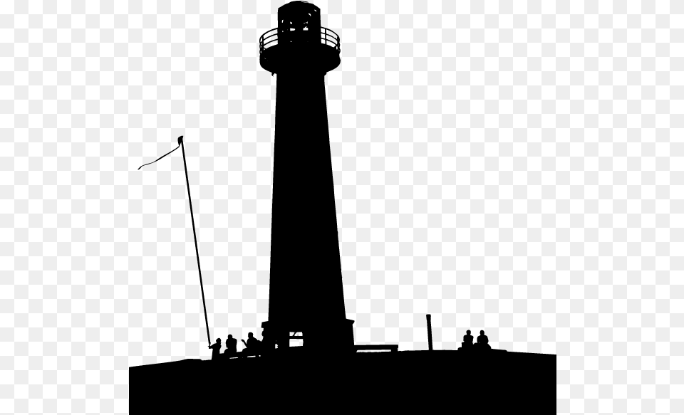 Silhouette Discover Your Destiny With The Monk Who Lighthouse Vector Silhouette Piers, Gray Free Png Download