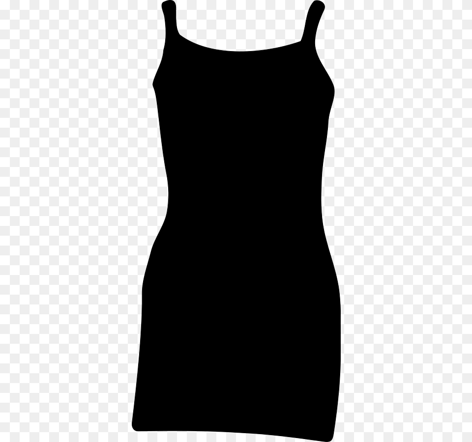 Silhouette Dress Clipart, Gray Png Image