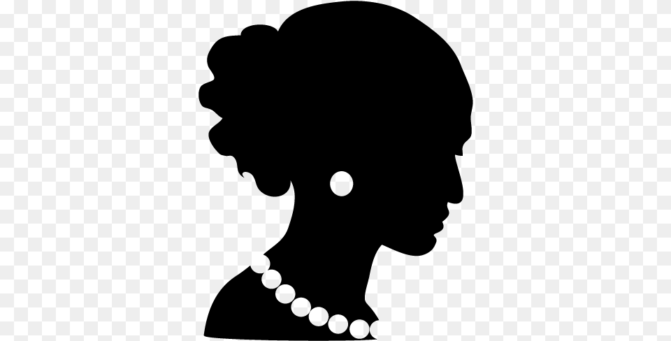 Silhouette Earring Woman Photography Female Head Silhouette With Earring, Gray Png Image