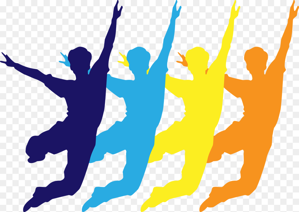 Silhouette Euclidean Vector Illustration Dancing Silhouette In Color, Person, Leisure Activities, Adult, Man Free Transparent Png