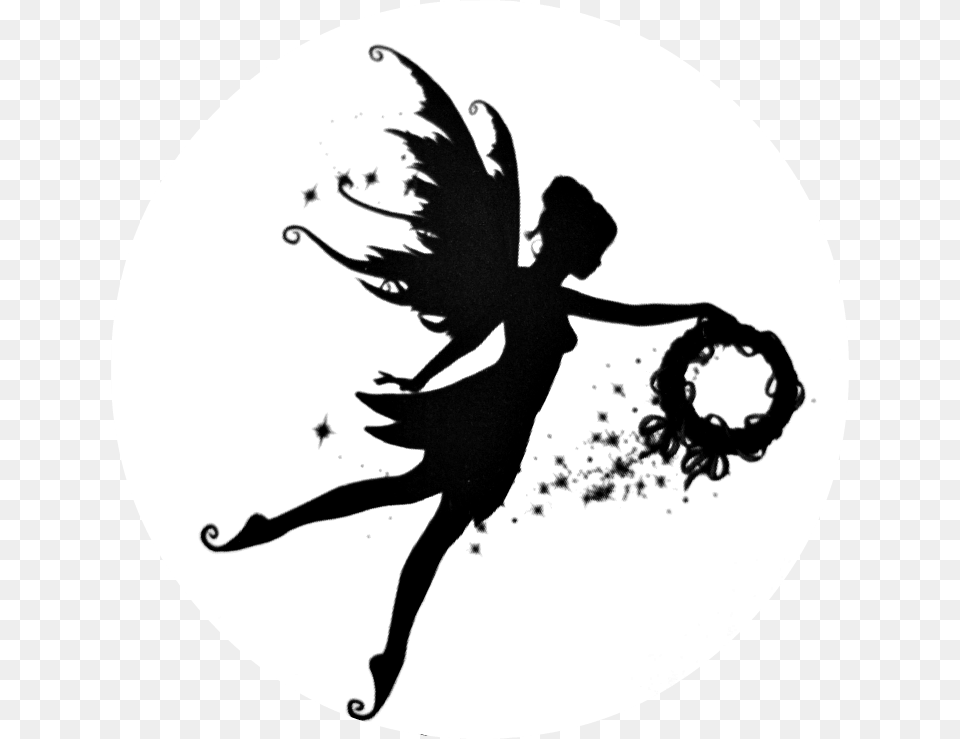 Silhouette Fairy Clipart, Stencil, Person, Dancing, Leisure Activities Png Image