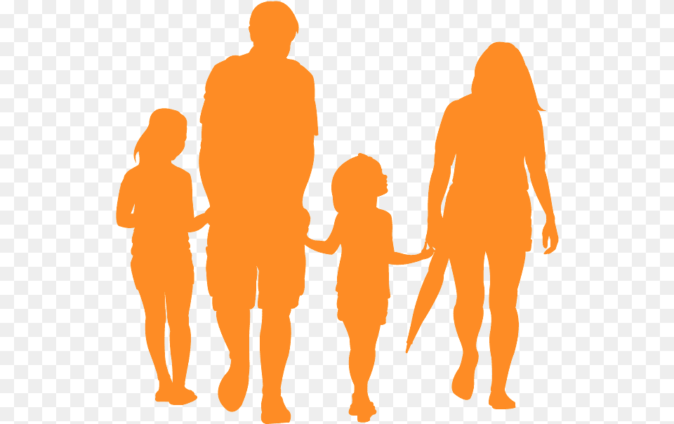 Silhouette Famille, Adult, Male, Man, Person Free Png Download