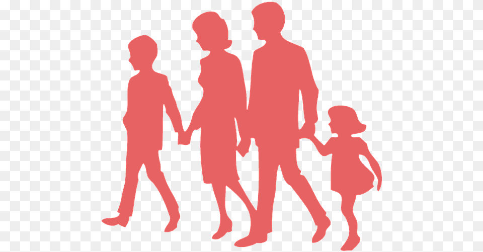 Silhouette Family Walking, Person, Adult, Man, Male Png