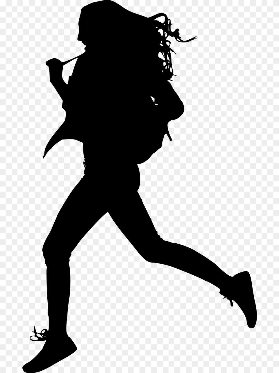 Silhouette Female Fit Fitness Fun Girl Happy Siluetas De Mujeres Deportistas, Gray Png
