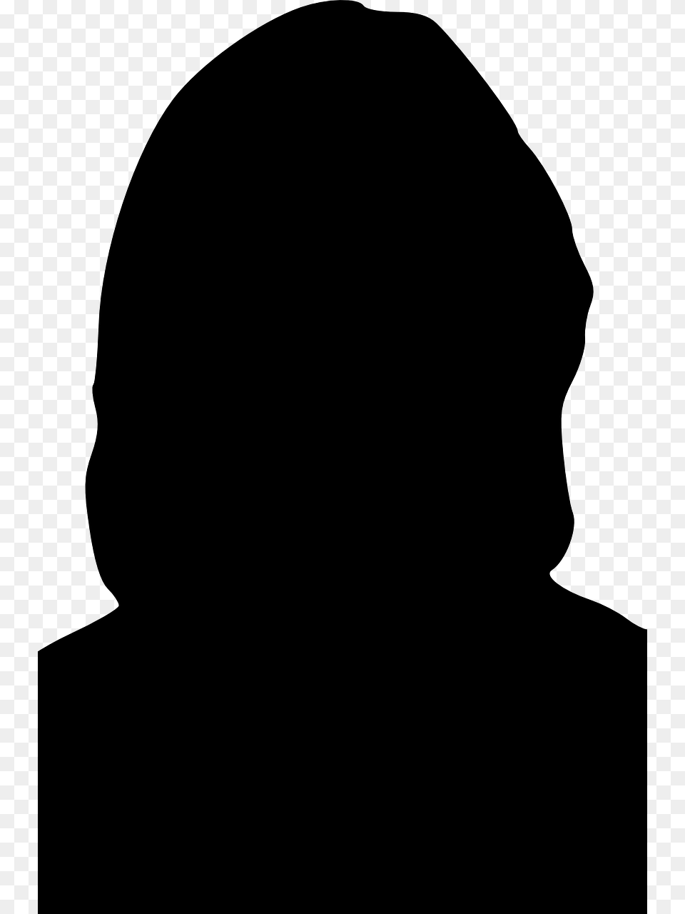 Silhouette Female Woman Clip Art Silhouette, Gray Free Transparent Png