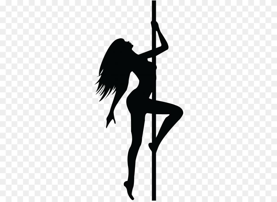 Silhouette Femme Sexy 33 Pole Dance Silueta, Cross, Symbol Free Png Download