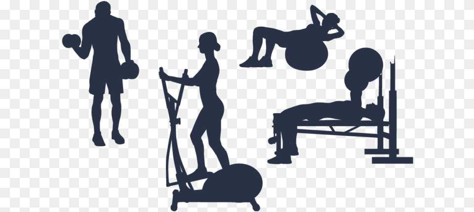 Silhouette Fitness Centre Clip Art Scalable Vector Siluetas Gimnasio, Adult, Male, Man, Person Png Image