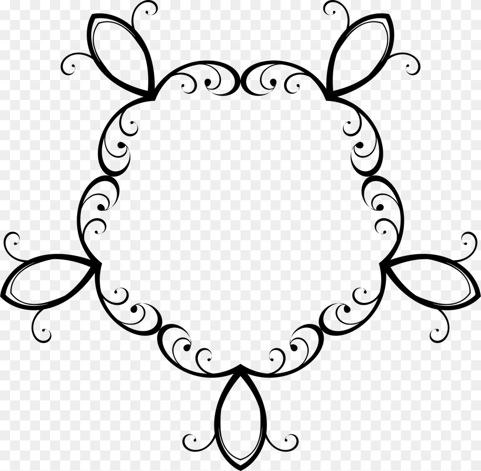 Silhouette Flourish Design 10 Clip Arts Background Hitam Putih Untuk Undangan, Gray Free Png