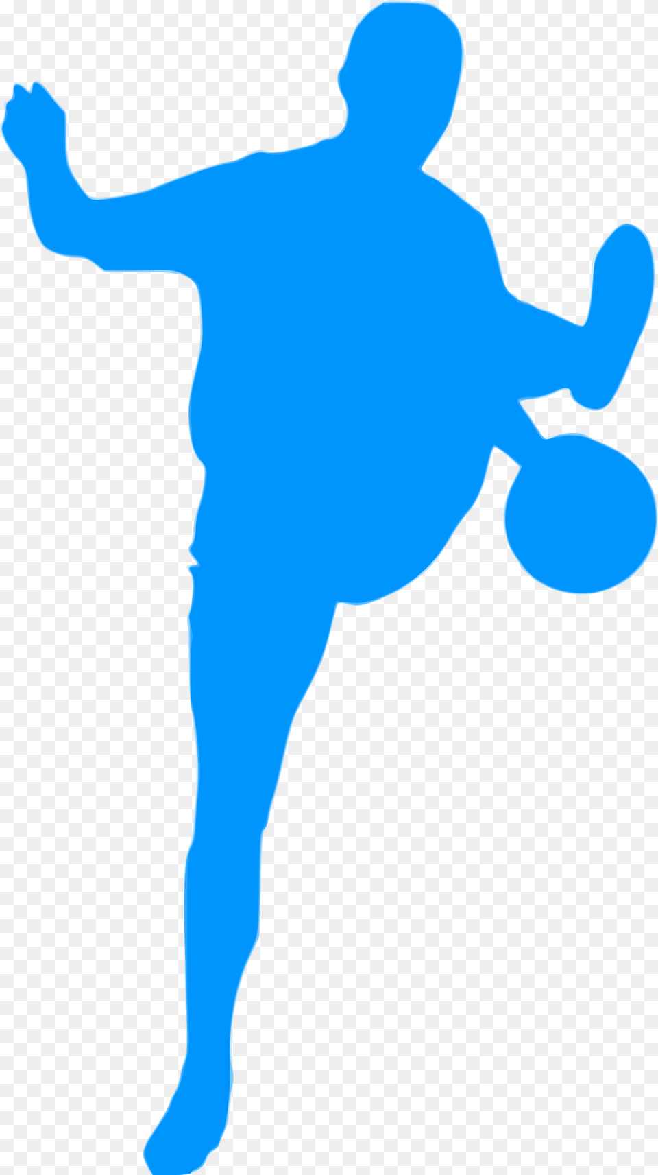 Silhouette Football 38 Clip Arts, Baby, Person, Kicking, Ball Free Png Download