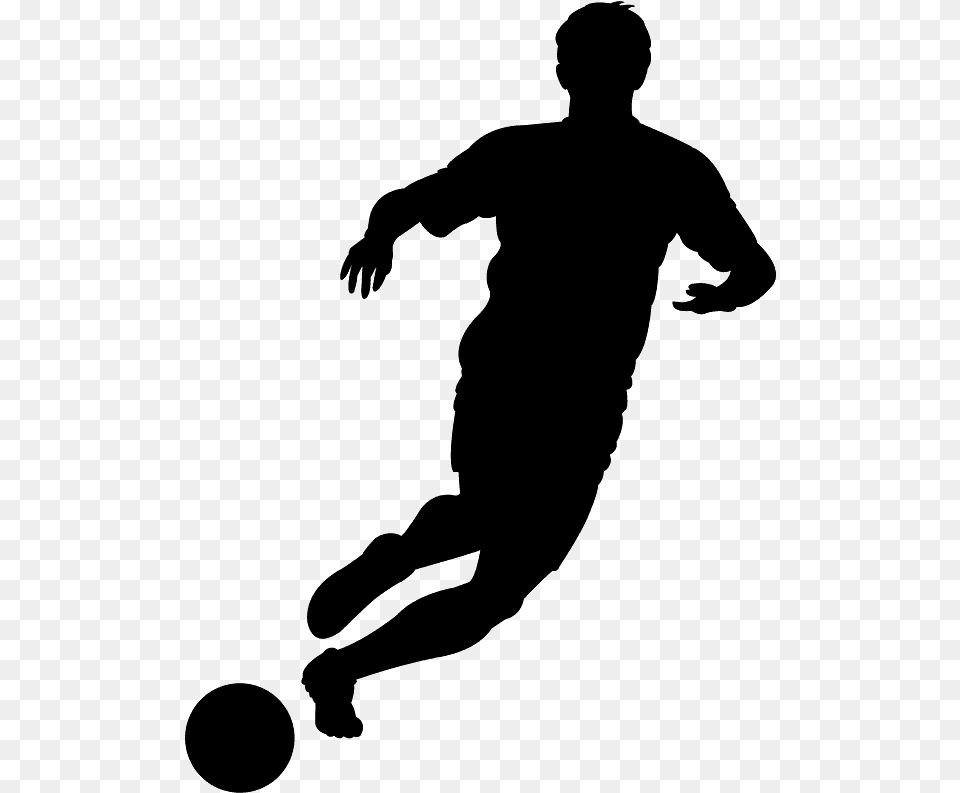 Silhouette Football Player Clip Art, Gray Png Image