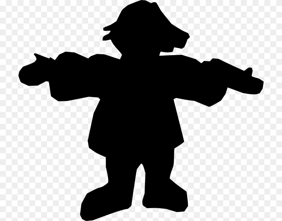 Silhouette Gosi Puppet The Adventures Of Pinocchio Marionette, Gray Png Image